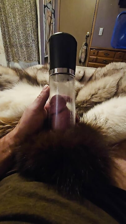 Fur fetish masterbator