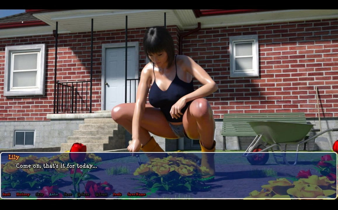 Lily of the Valley- Milf Lily Gardening Outside