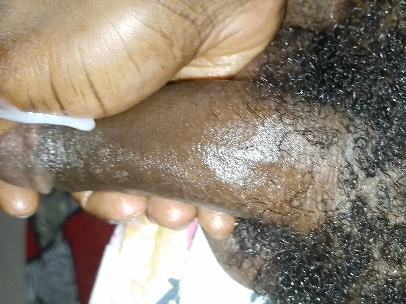 Black boy creamy masturbation
