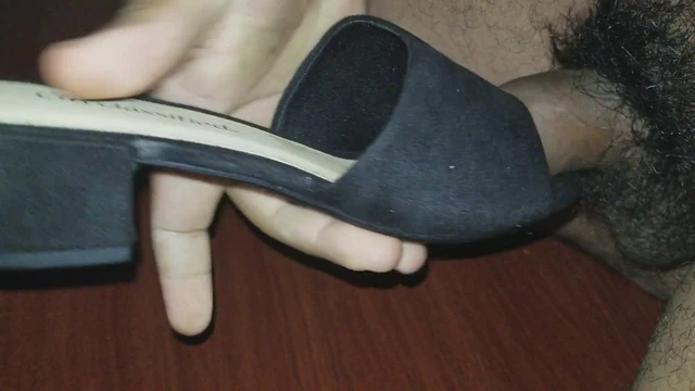Fuck and cum in cousins new heels
