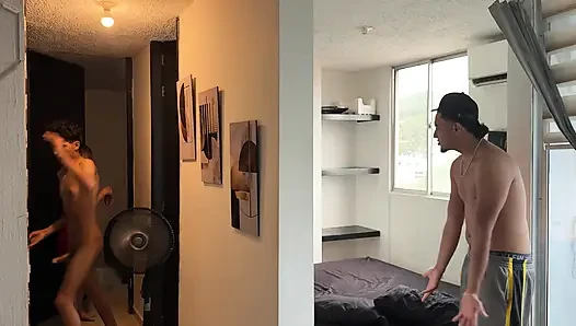 I pretend to be a stranger and I take the opportunity to fuck my neighbor's wife who has a big ass hard.
