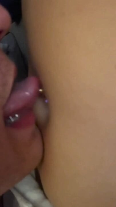 Pierced Navel Lick