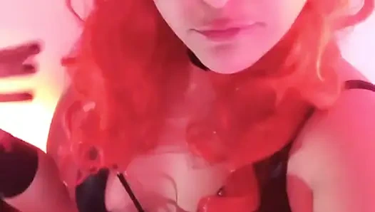 Rothaariger Dämon entleert deine seele mit Bubblegum - bunny Looner