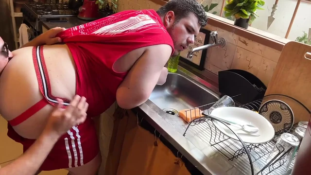 Passive In The Kitchen, Wanting To Give His Ass