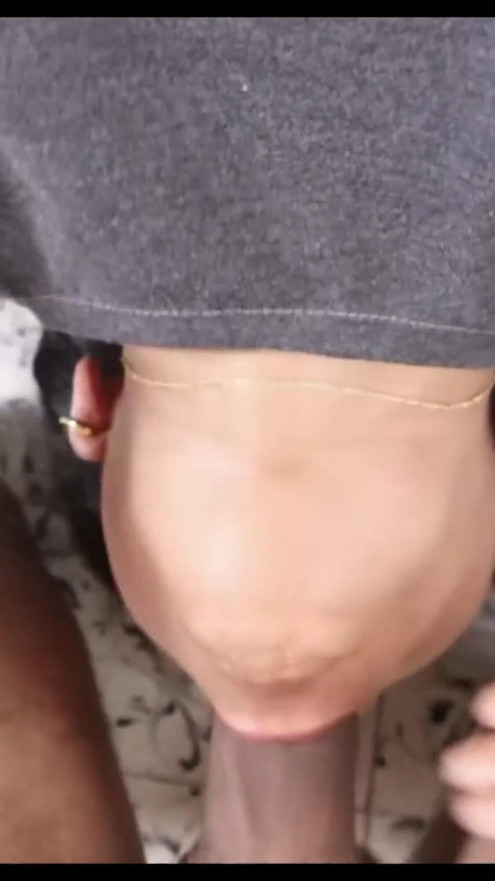 I give my cameraman a delicious blowjob! | Clip 1