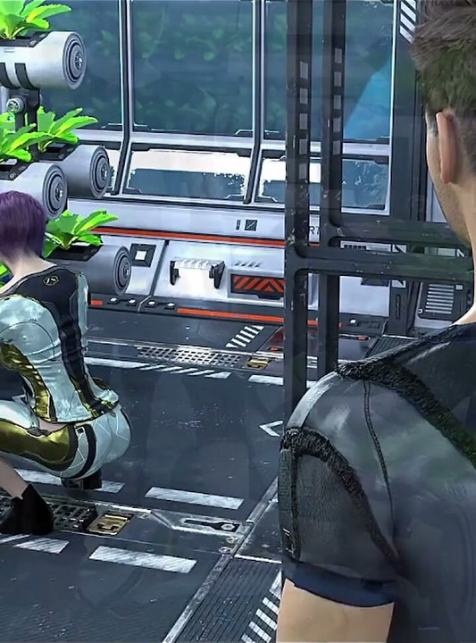 Stranded in Space - Meeting a Shy Emo Girl