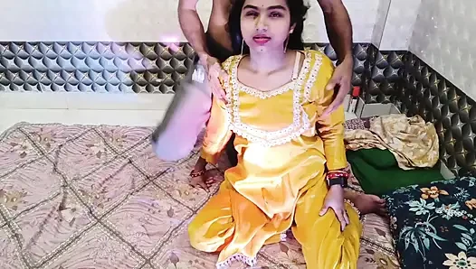 Real Desi Wife Cowgirl & Passionate Sex in Traditional Outfits