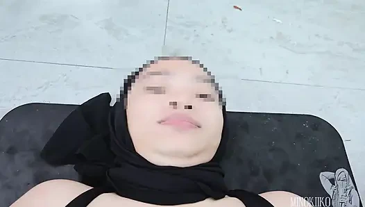 Asian Hijab Girl Love to Get Cum Shower - Minokiiko Compilation