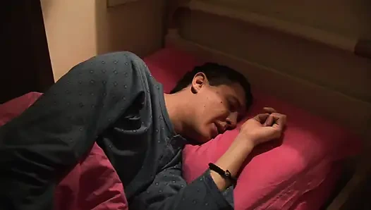 Huge tit stepmom handles her stepson's cock very well