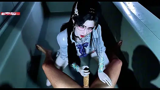 Priesterin mit dicken möpsen beschwört vergnügen - 3D-animation hentai