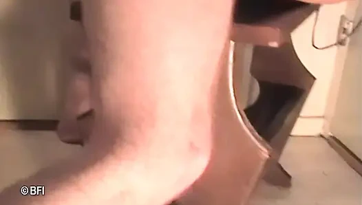 Sexy brunette chick spreads her legs and gets pussy slammed