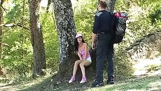 A couple of piggy walkers take a dirty break in the woods!