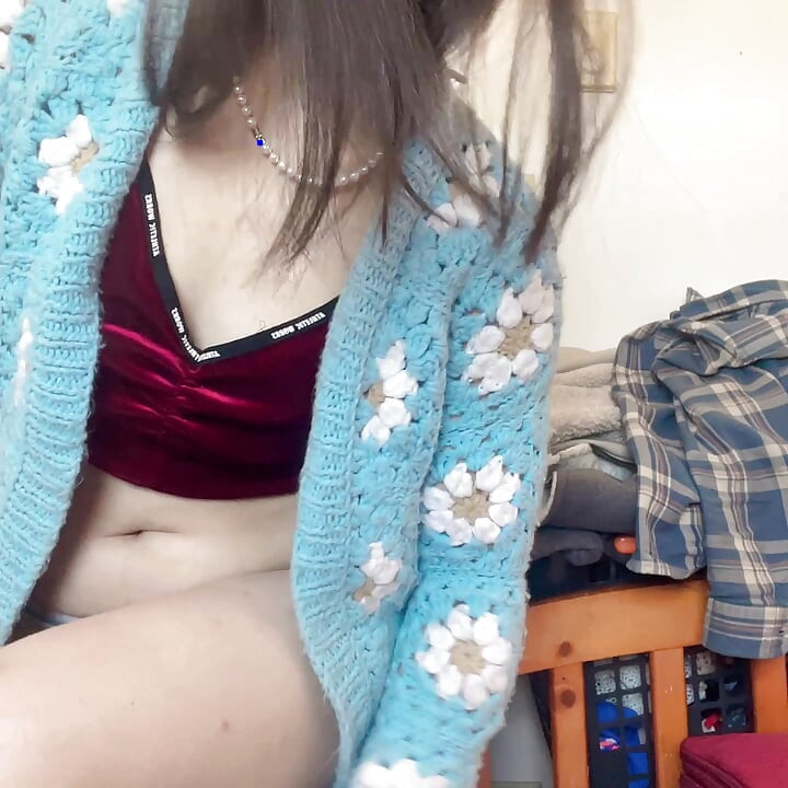 Hana Sexy in College Skirt Outfit Perfext Body Good Ass