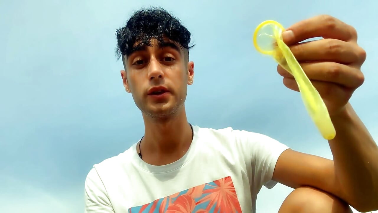 Swallowing Cum of Used Condom by Straight Guy