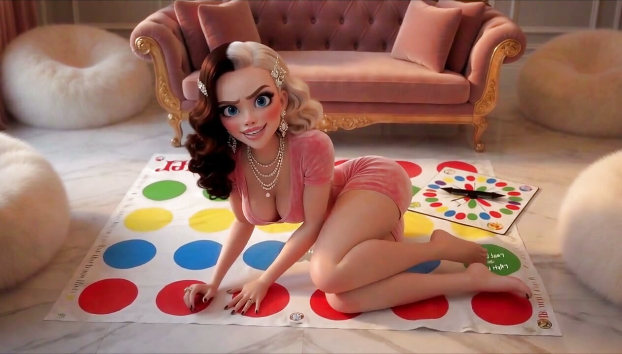 Rich girl Crystal invited to play Twister and was fucked by a stranger