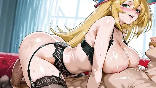 Escanor (SDS) x Dunkles magier-mädchen (YUGIOH)