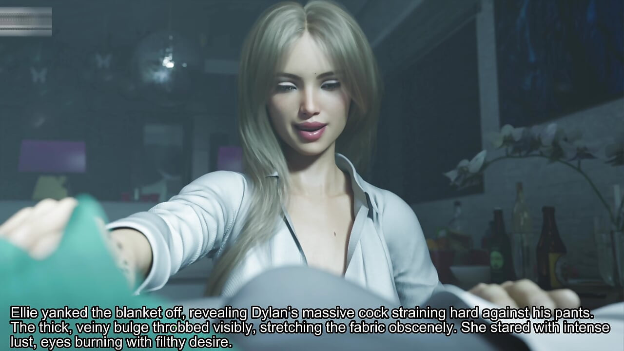Uma esposa e madrasta real fodendo Ellie pega o batizado chupando o pau de Dyl e não posso acreditar o quão pervertida Ellie é