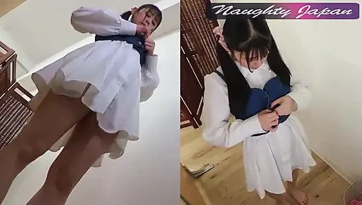 Frilly cosplay ev çekimi, amatör külot teşhiri ve bahar çiçeği büyük memeli festivali