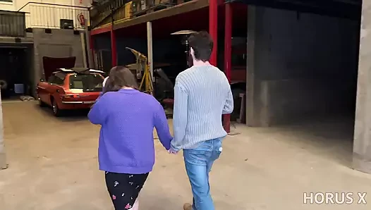 Copulation porn video – Katerina Lyner & Eros Lyner Fuck in a Garage