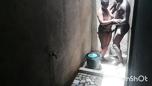 My best friend's wife called me in the shower while she was washing her private parts. I couldn't resist the temptation.