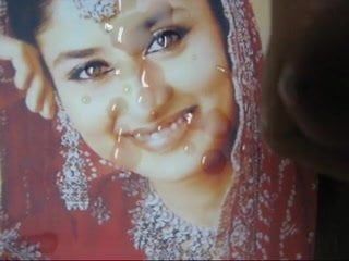 Gman cum na twarzy gwiazdy Bollywood Kareena Kapoor (hołd)