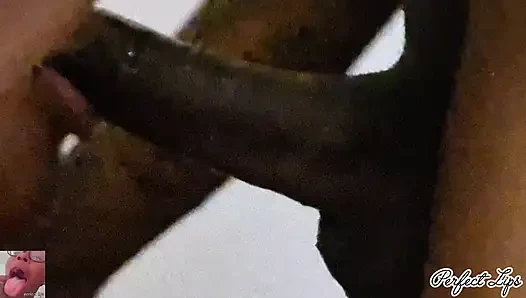 Мягкие губы сосет член, супер грязный