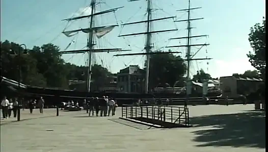 Stud gets blowjob and eats brunette's pierced pussy before fucking it