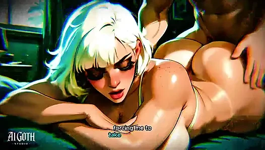 Беловольная готическая сучка: "Разори меня" - экстремальная исповедь (4K AI)