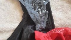Cum on the panties of my beloved mother-in-law
