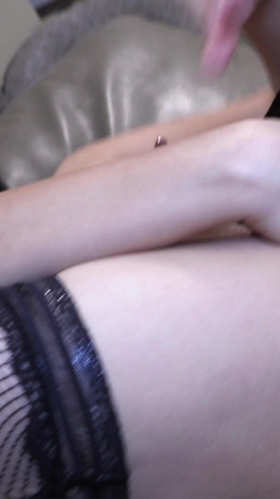 Black Lingerie with a wet pussy and thrusting vibrator in my anus...ohhhh baby | Clip 1