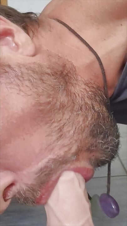 massive cumshot with dildo in my ass