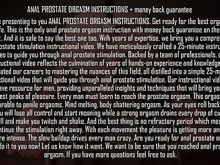 Instructions d’orgasme anal de la prostate - garantie de remboursement