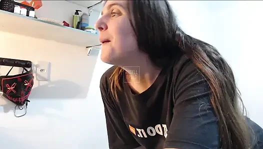 Blonde Große Hintern Tanzt Live Im Raum