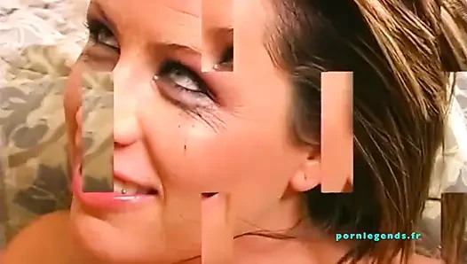 Lisa Sparxxx komplettiert ihr make-up mit einer ladung sperma