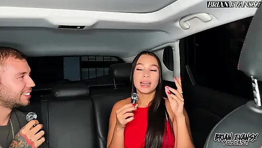 Colombian big booty Daniela Andrea has a happy ending interview with Brian Evansx