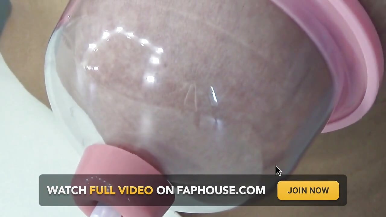 Massager for My Big Hanging Breasts. Experiment