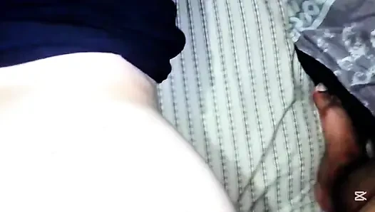 Beautiful white ass of my chubby stepcousin