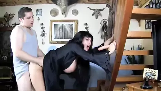 Elvira Look A Like Bitch Dom....