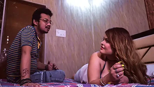 A thirsty bhabhi inside a hotel room