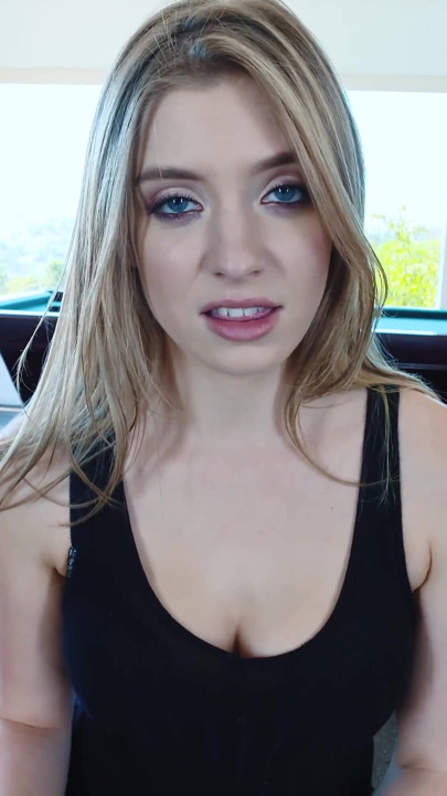 POV - Blonde footjob babe Giselle Palmer drenched in cum