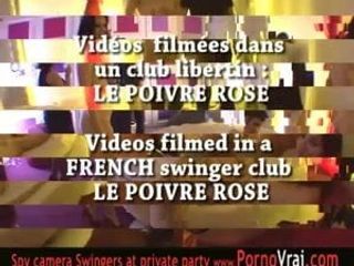 Os swingers franceses fazem uma festa em um clube privado! part2