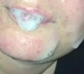 Spunky cum face