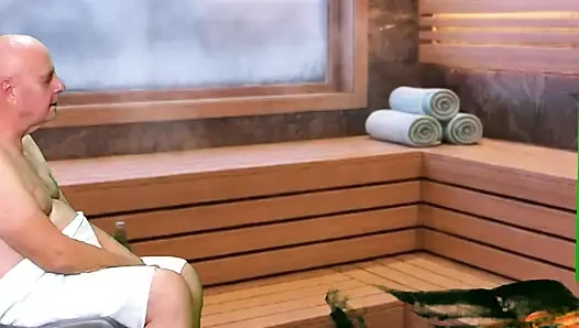 HOT SAUNA DELIGHT WITH ADAMANDEVE AND LUPO