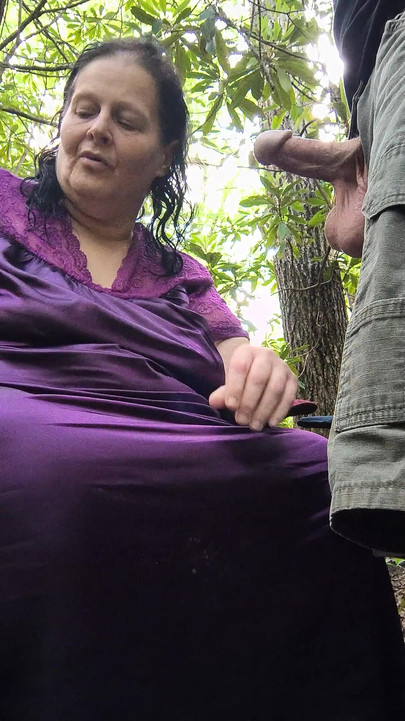 Tearing up Granny's Mouth Pussy N Ass Step Grandson Wears Her Out