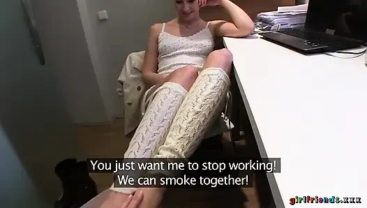 Girlfriends XXX - Licking Her Friend's Pussy at Work