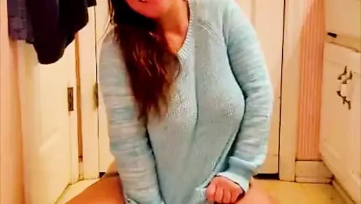 I fucked myself with my 18F sex slave watching and she was being so naughty