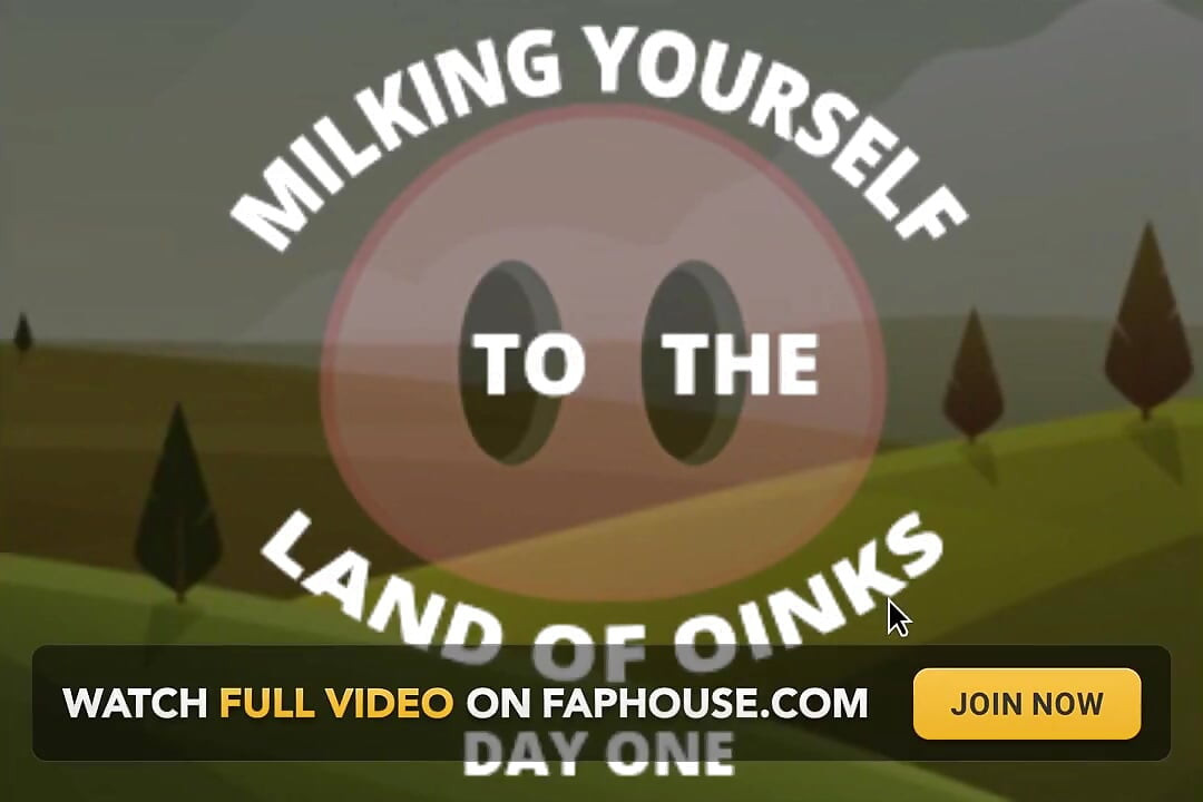 Uzelf melken op de eerste dag van het Land van Oinks