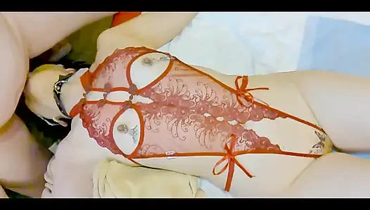 Mayu no91 dicukur, cosplay, tenggorokan dalam, kerah, penutup mata, manik-manik anal di 2 lubang, muncrat, creampie, sepong bersih