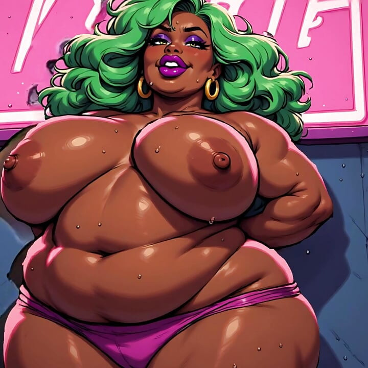 BBW Thick Black Women 3D