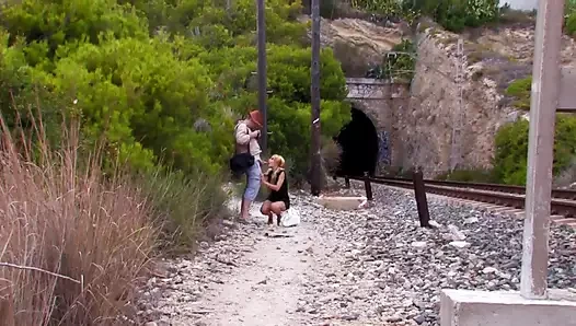 Young Leyla Black a slut with blonde hair loves to take it